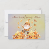 Herbst - neue Adresse Mitteilungskarte (Vorderseite)