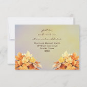 Herbst - neue Adresse Mitteilungskarte (Rückseite)