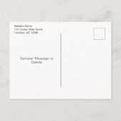 Herbst - Neue Adresse wechseln Ankündigungspostkarte (Rückseite)