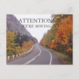 Herbst New Hampshire Umzug Ankündigungspostkarte