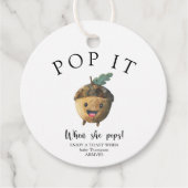 Herbst niedlich Eichel - Pop! Geschenkanhänger (Vorderseite)