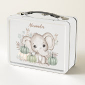Herbst Niedlich Elephant Metal Lunch Box (Rückseite)