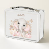 Herbst Niedlich Elephant Metal Lunch Box (Rückseite)