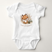 Herbst Niedlicher Baby Fox Baby Bodysuit Baby Strampler (Vorderseite)