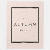 Herbst noch Frieden III Fleece Blanket-Cosy Fall (Vorderseite)