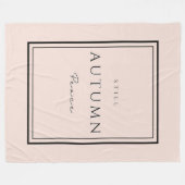 Herbst noch Frieden III Fleece Blanket-Cosy Fall (Vorderseite (Horizontal))