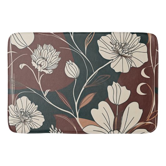 Herbst Noir Bloom Badematte (Vorderseite)