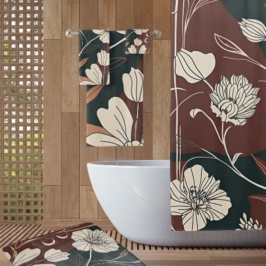 Herbst Noir Bloom Badematte