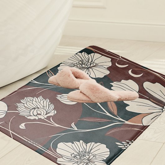 Herbst Noir Bloom Badematte