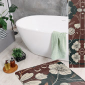 Herbst Noir Bloom Duschvorhang