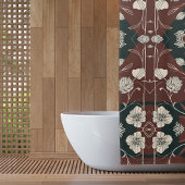 Herbst Noir Bloom Duschvorhang