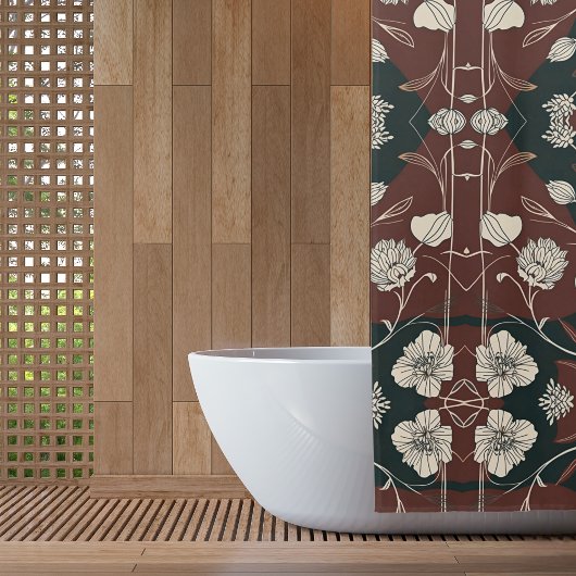 Herbst Noir Bloom Duschvorhang