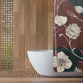 Herbst Noir Bloom Duschvorhang