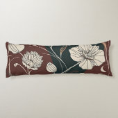 Herbst Noir Bloom Seitenschläferkissen (Rückseite)