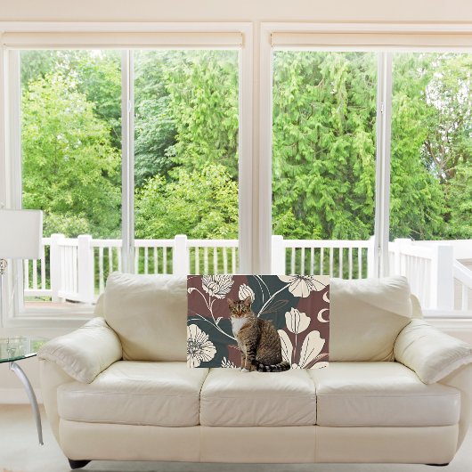 Herbst Noir Blossoms Fleece Blanket