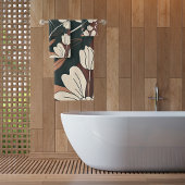 Herbst-Noir-Blüten Badhandtuch Set