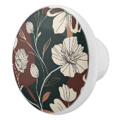 Herbst-Noir-Blüten Keramikknauf (Rechts)