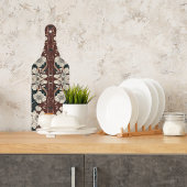 Herbst-Noir-Blüten Schneidebrett