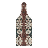 Herbst-Noir-Blüten Schneidebrett (Vorderseite)