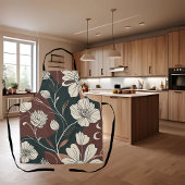 Herbst-Noir-Blüten Schürze