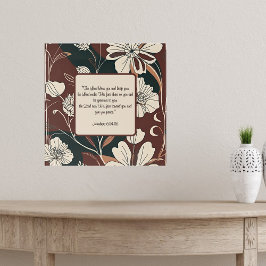 Herbst Noir Blüten segnen individuell einstellbar Poster