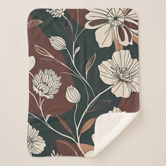 Herbst Noir Sherpa Blanket Sherpadecke (Vorderseite)