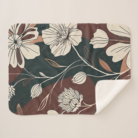 Herbst Noir Sherpa Blanket Sherpadecke (Vorderseite (Horizontal))