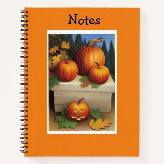 Herbst-Notebook Notizblock (Vorderseite)