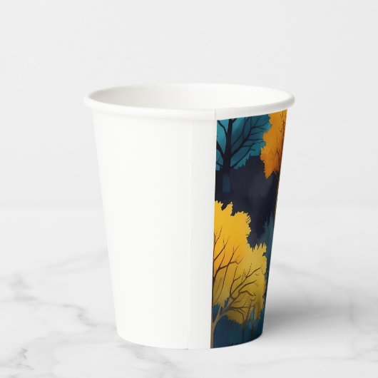 Herbst November Pappbecher (Rechts)