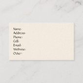 Herbst-Nymphen-Visitenkarte Visitenkarte (Rückseite)