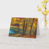 Herbst-Oase Karte (Gelbe Blume)