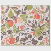 Herbst Obst Deko Tile Geschenkpapier (Flach)