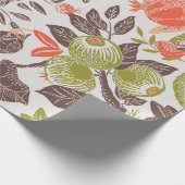 Herbst Obst Deko Tile Geschenkpapier (Ecke)