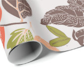Herbst Obst Deko Tile Geschenkpapier (Rolleneckpunkt)