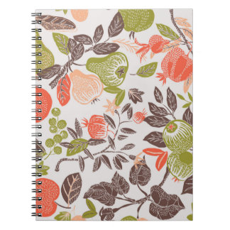 Herbst Obst Deko Tile Notizblock