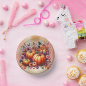 Herbst- oder Erntedank-absetzbare Dessertbowls Pappteller (Party)