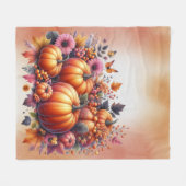 Herbst- oder Erntedank-Thema Fleecedecke (Vorderseite (Horizontal))