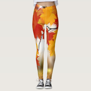 Herbst~ Oktober Halloween~Erntedank ~ Blätter ~ Leggings