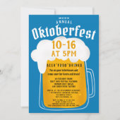 Herbst Oktoberfest Bierfestival Party Bayern Einladung (Vorderseite)