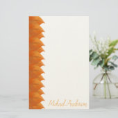 Herbst Orange Blätter Briefpapier (Stehend Vorderseite)