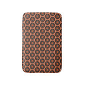 Herbst Orange Blume Badematte (Vorderseite Vertikal)