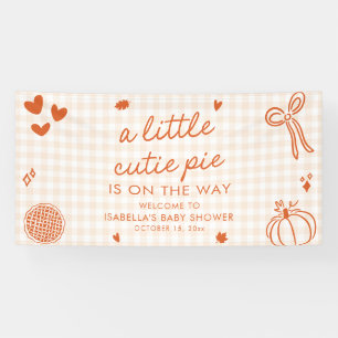 Herbst Orange Ein Kleines Süßes Baby Shower Willko Banner