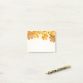 Herbst Orange Fall Rustikales Land Post-it Klebezettel (Auf Schreibtisch)
