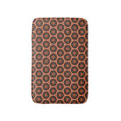 Herbst Orange Floral Badematte (Vorderseite Vertikal)