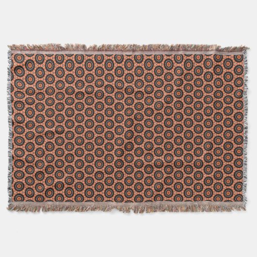 Herbst Orange Floral Decke (Vorderseite)