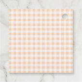 Herbst Orange Frisch Vom Markt Brautdusche Geschenkanhänger (Rückseite)