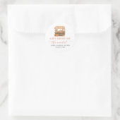 Herbst Orange Frisch Vom Markt Brautdusche Runder Aufkleber (Tasche)