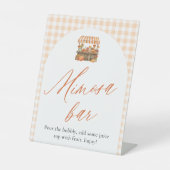 Herbst Orange Frisch Vom Markt Mimosa Bar Schild (Vorderseite)