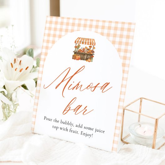 Herbst Orange Frisch Vom Markt Mimosa Bar Schild