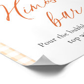 Herbst Orange Frisch Vom Markt Mimosa Bar Schild (Ecke)